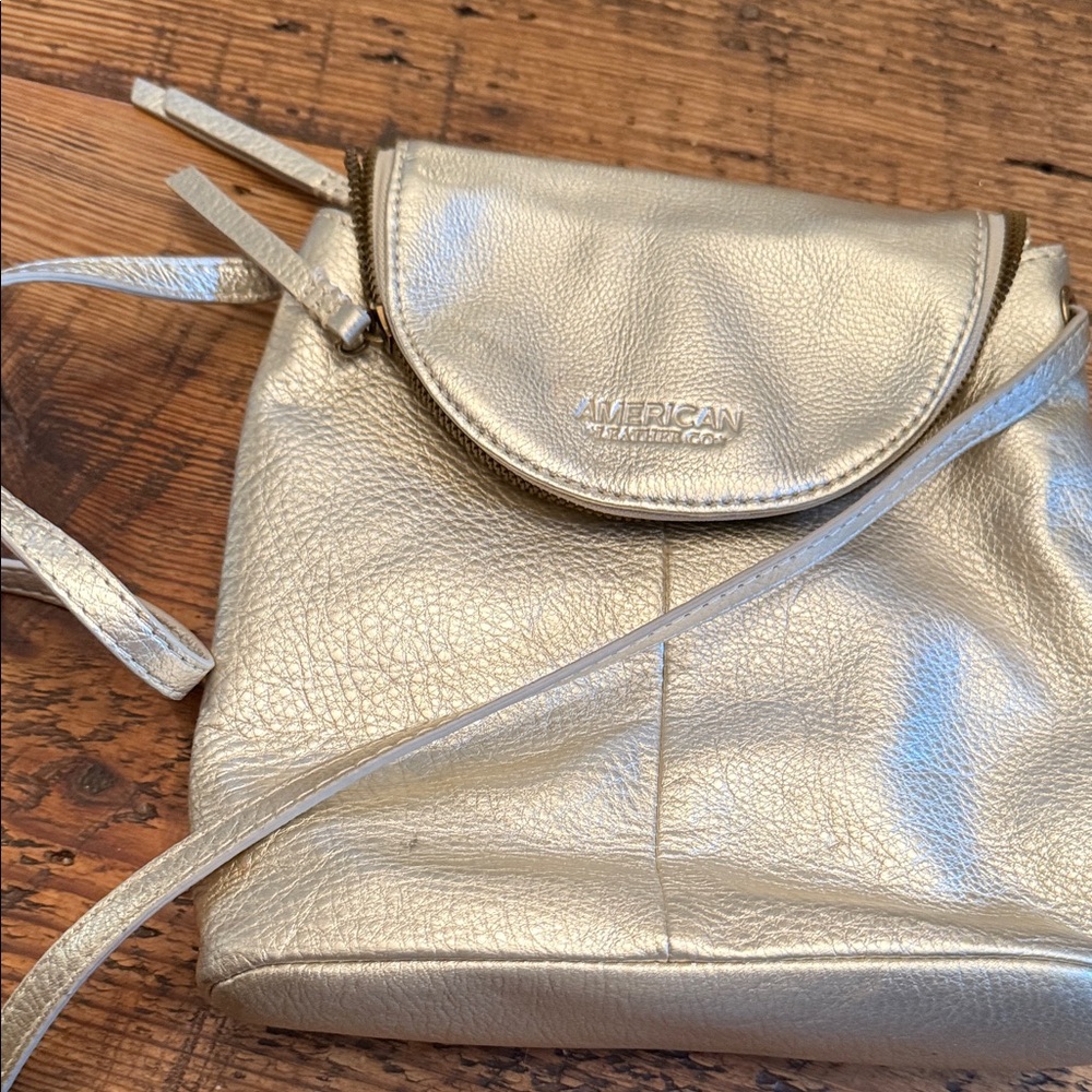 American Leather Co. Metallic Gold Women's Backpack